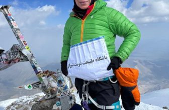 صعود موفقیت‌ آمیز سرکار خانم فاطمه(دیدار) قاسمی به قله البروس بلندترین قله قاره اروپا و روسیه با ارتفاع ۵۶۴۲ متر در تاریخ ۸ شهریورماه ۱۴۰۴