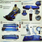 آموزش خوابیدن درون کیسه خواب