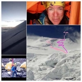 نخستین فرود کامل با اسکی از  قله «ماناسلو»